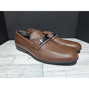 Calvin Klein Vick Leather Loafer Men Shoes Size 9